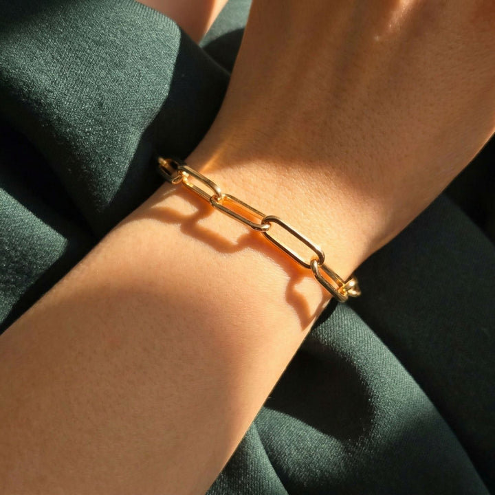 18ct Gold Vermeil Plated Magic Link Charm Bracelet