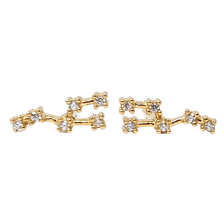 Taurus Star Sign Constellation Astrology Tiny Earrings