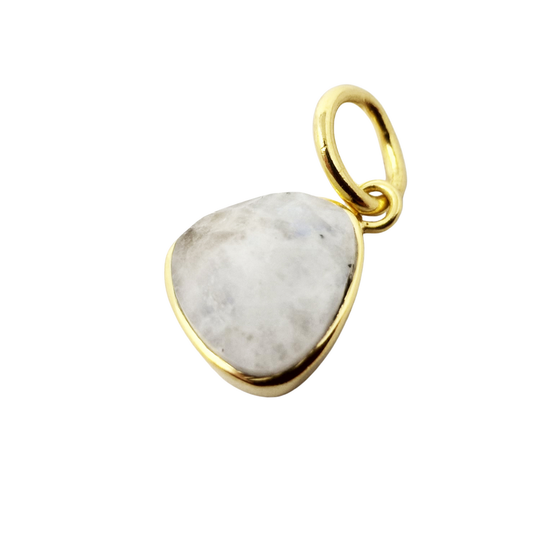 18ct Gold Vermeil Bezel Pendant  Moonstone