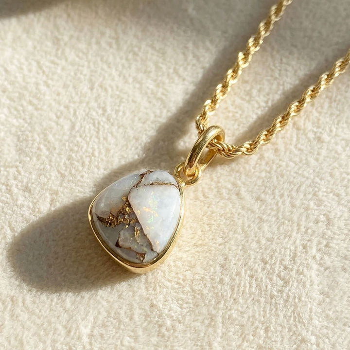 Statement Gold Vermeil Plated Herkimer Diamond April Birthstone  Crystal Rope Necklace
