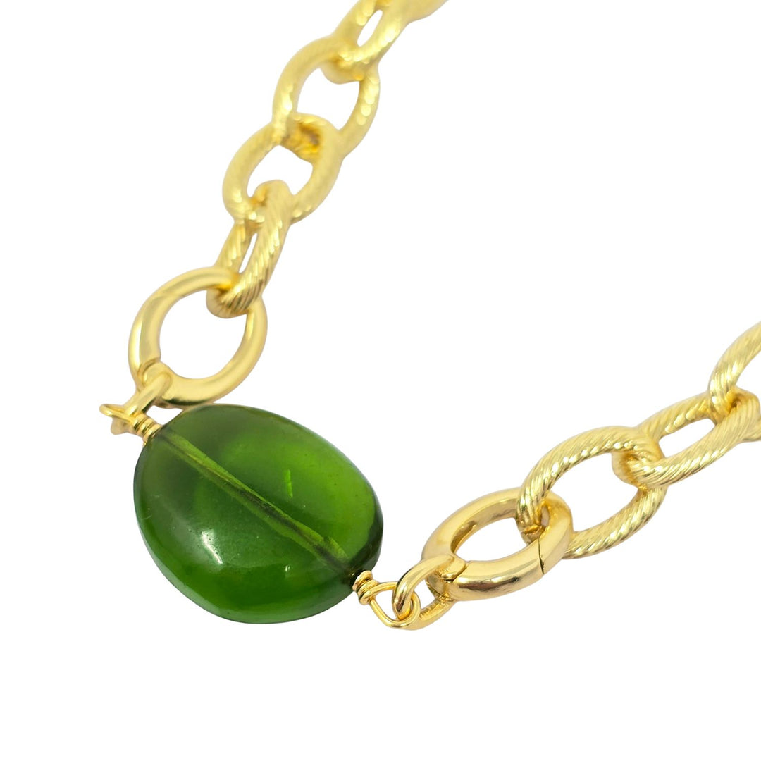 Peridot August Birthstone Statement Pendant Necklace