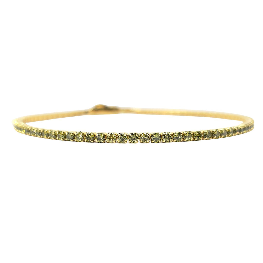 Peridot August Birthstone Dainty Tennis Bracelet