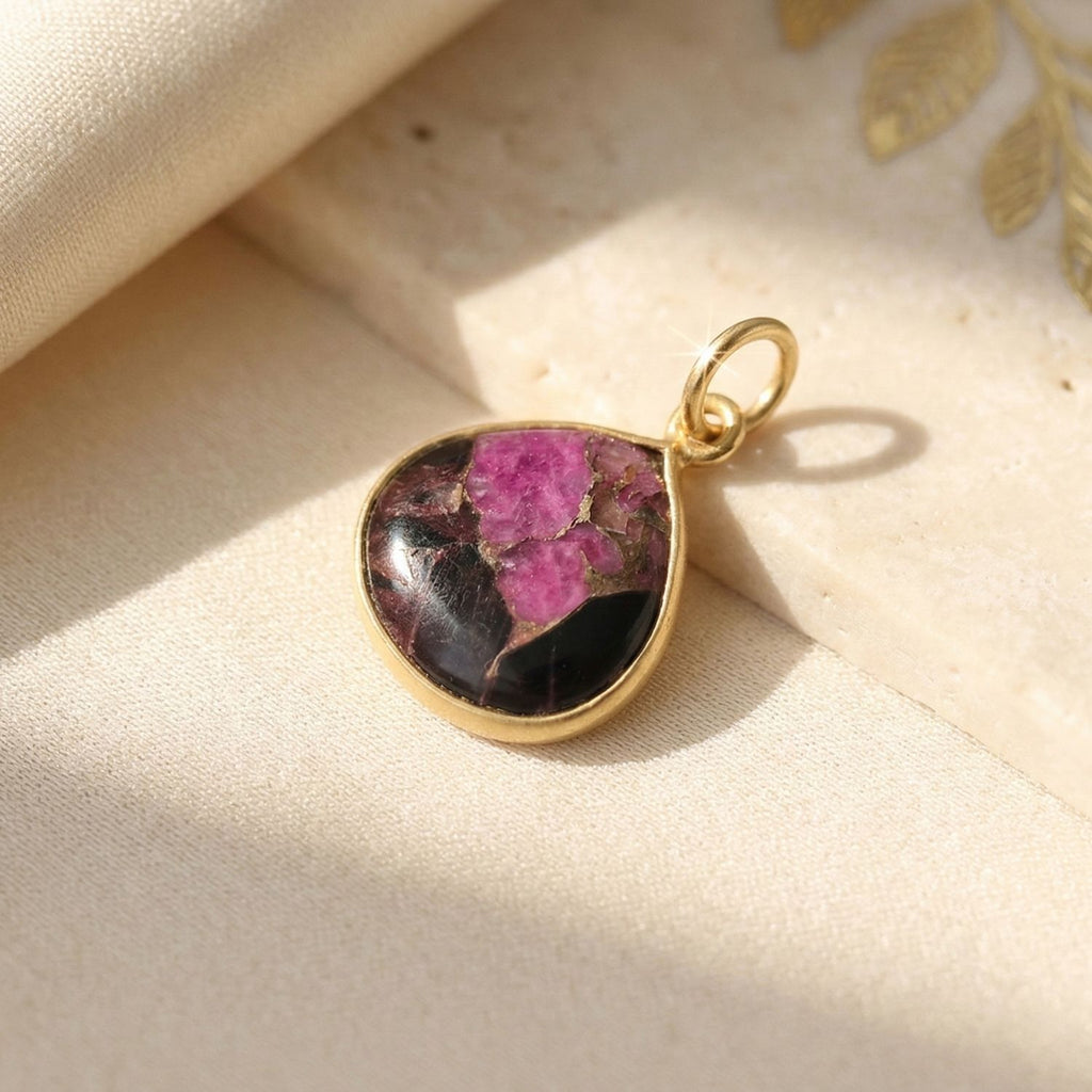 18ct Vermeil Round Bezel Pendant & Turquoise