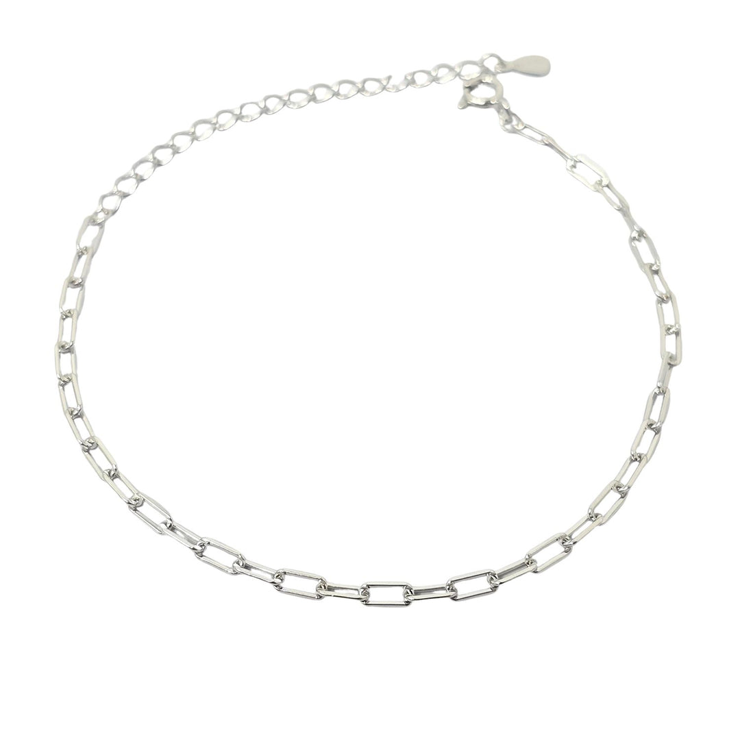 Silver Everyday Paperclip Chain Stacking Bracelet