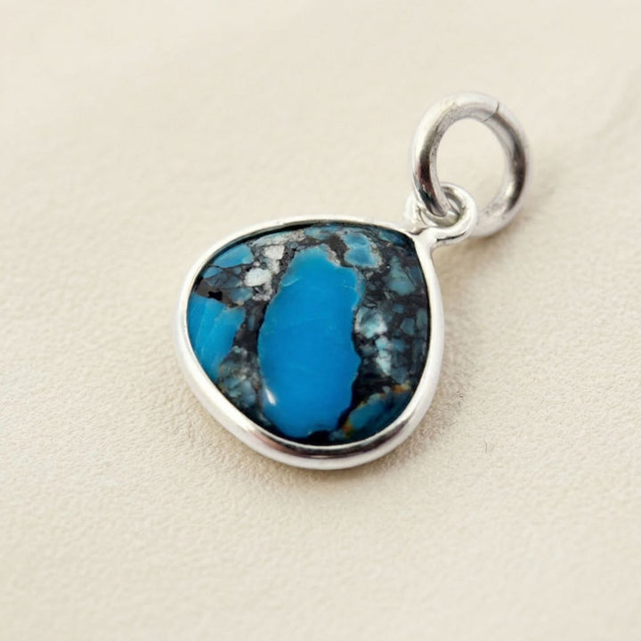 Sterling Silver Turquoise December Birthstone Pendant