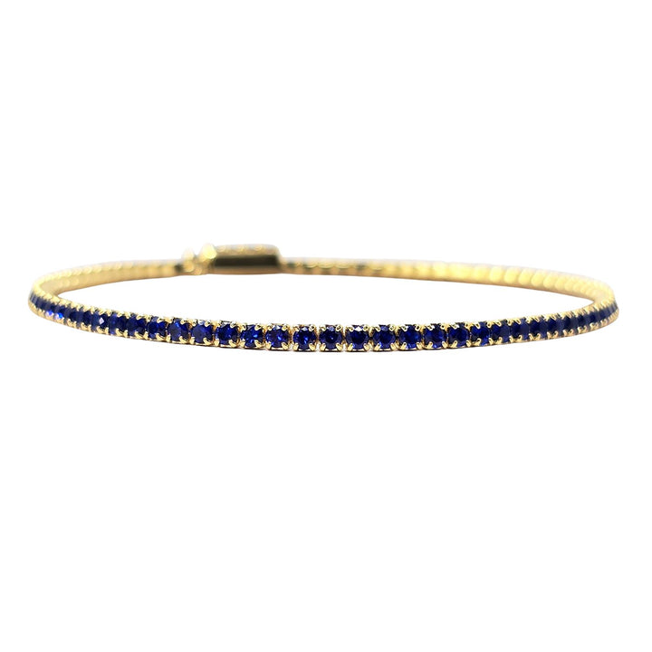 Sapphire September Birthstone Dainty Tennis Bracelet
