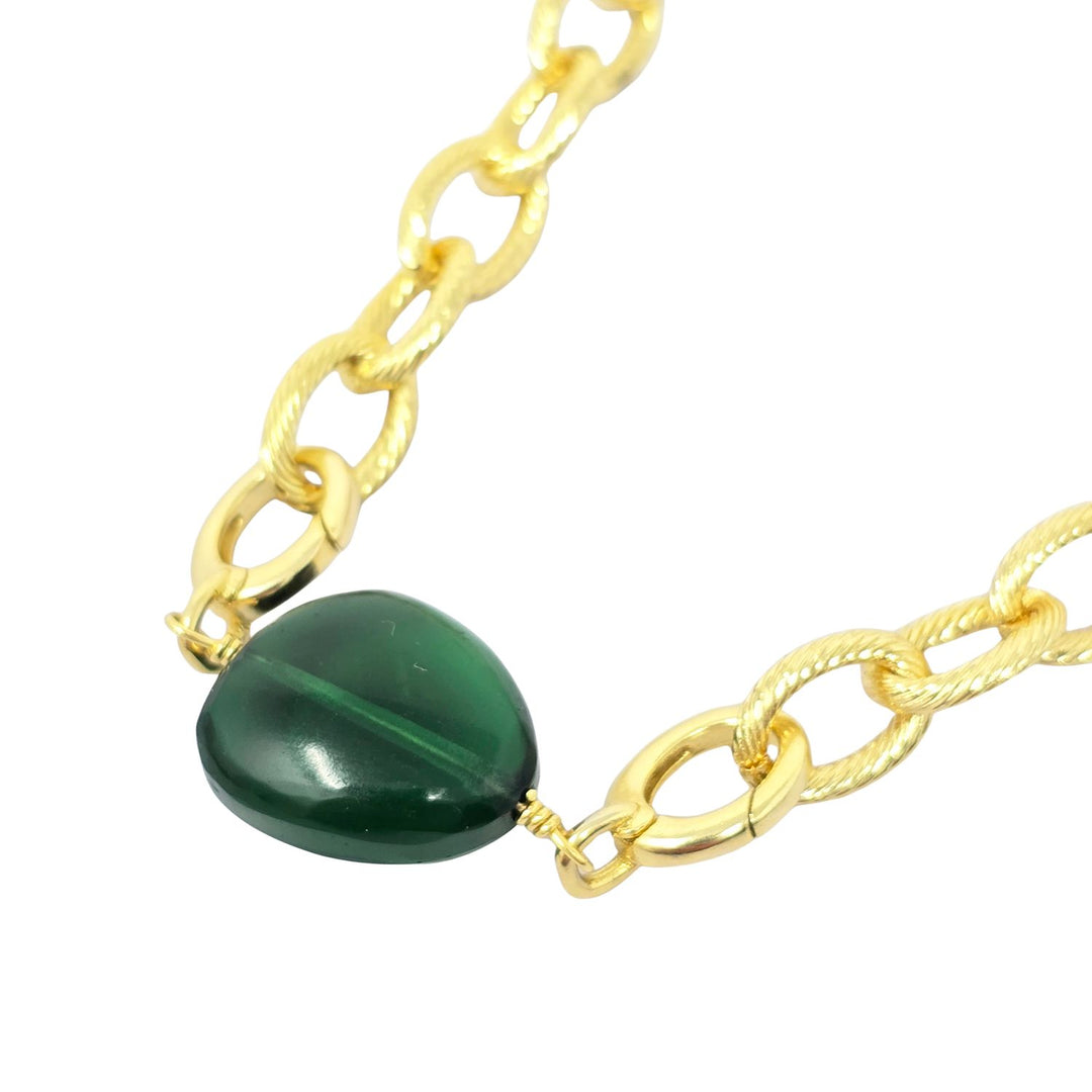 Emerald May Birthstone Statement Pendant Necklace
