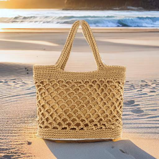 Woven Rattan Natural Straw Bag | Summer Beach Tote for Shopping and Travel |  Shopper Market Bag | Straw Holiday Large Capacity Bag