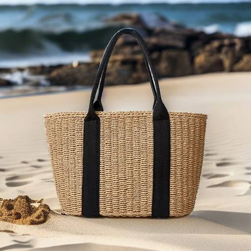 Straw shop beach tote