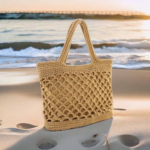 Woven Rattan Natural Straw Bag | Summer Beach Tote for Shopping and Travel |  Shopper Market Bag | Straw Holiday Large Capacity Bag