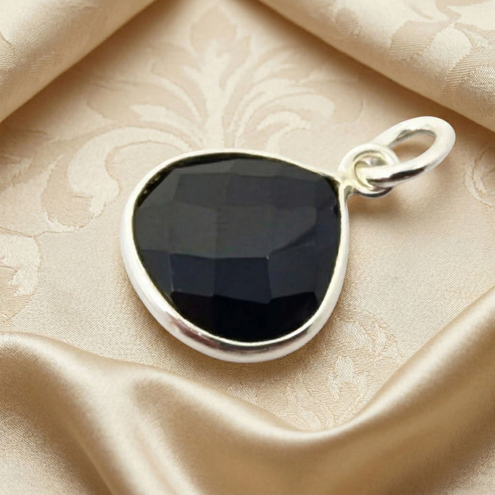 Sterling Silver Black Onyx Gemstone Pendant
