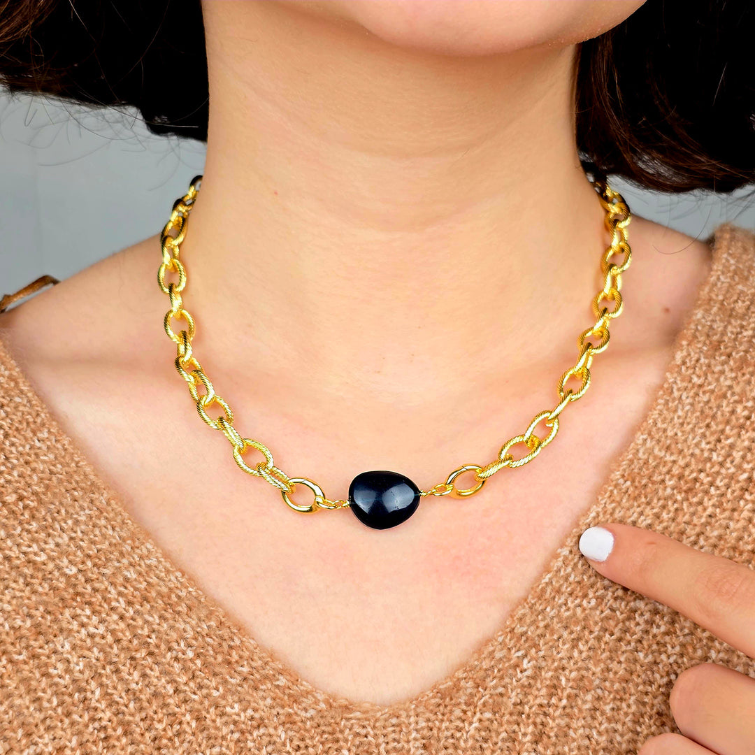 Sapphire September Birthstone Statement Pendant Necklace