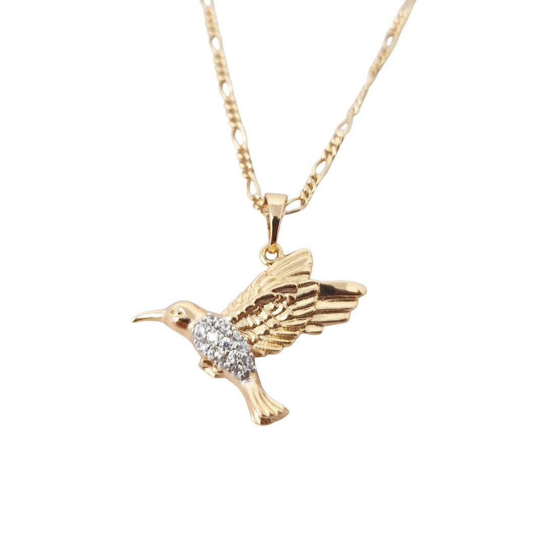 18ct Gold Vermeil Hummingbird Necklace