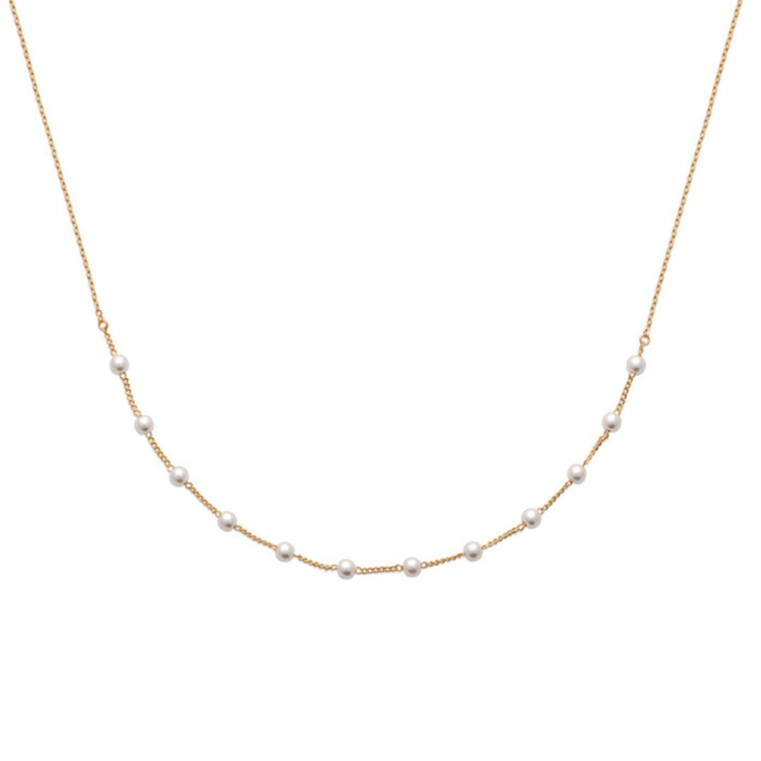 18ct Gold Vermeil Plated Essential Pearl Necklace