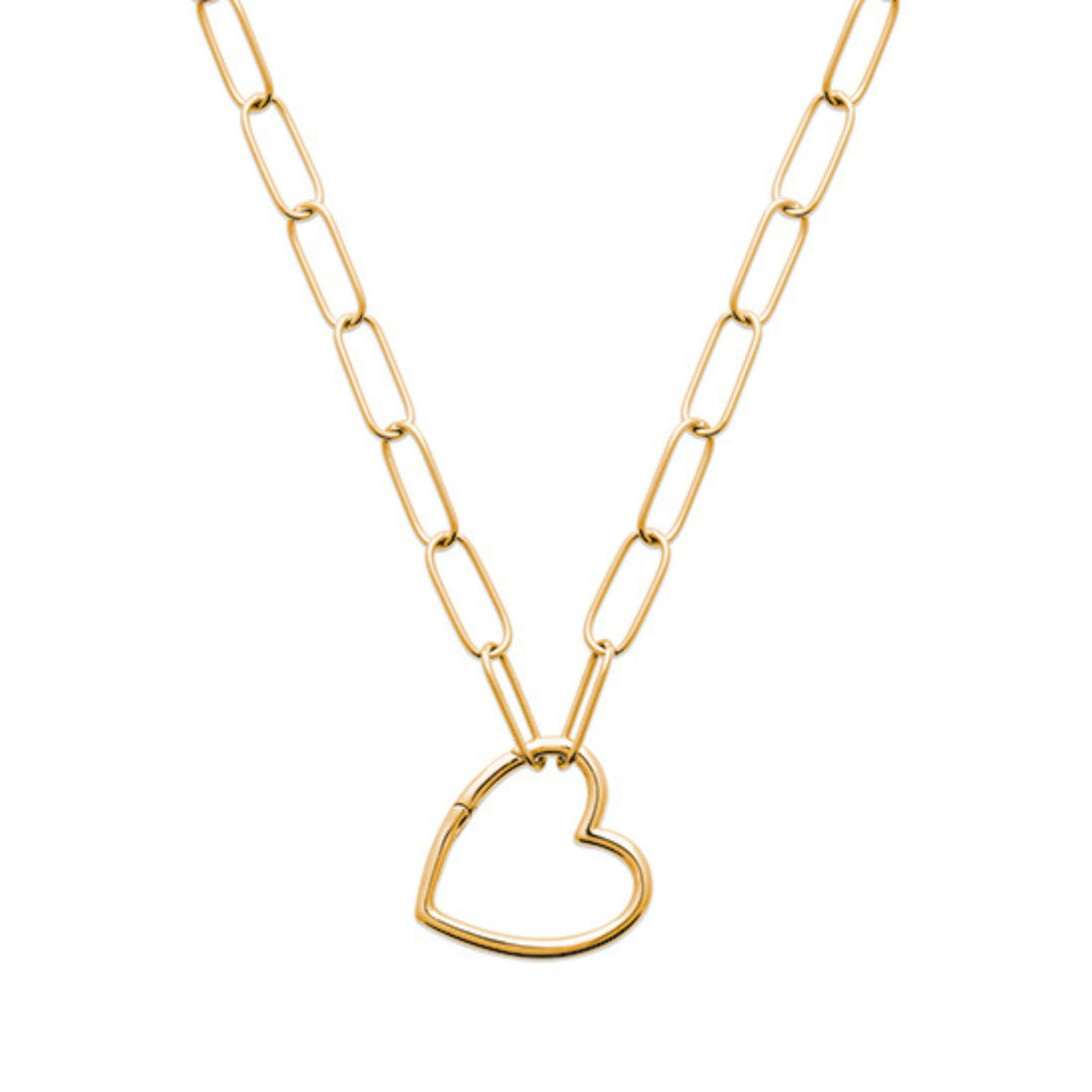 18ct Gold Vermeil Magic Heart Link Necklace