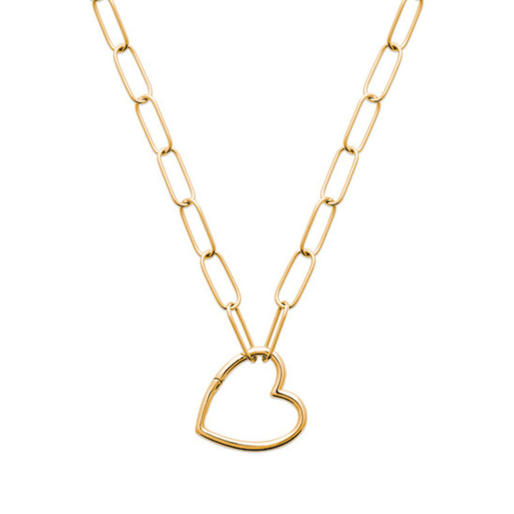 18ct Gold Vermeil Magic Heart Link Necklace