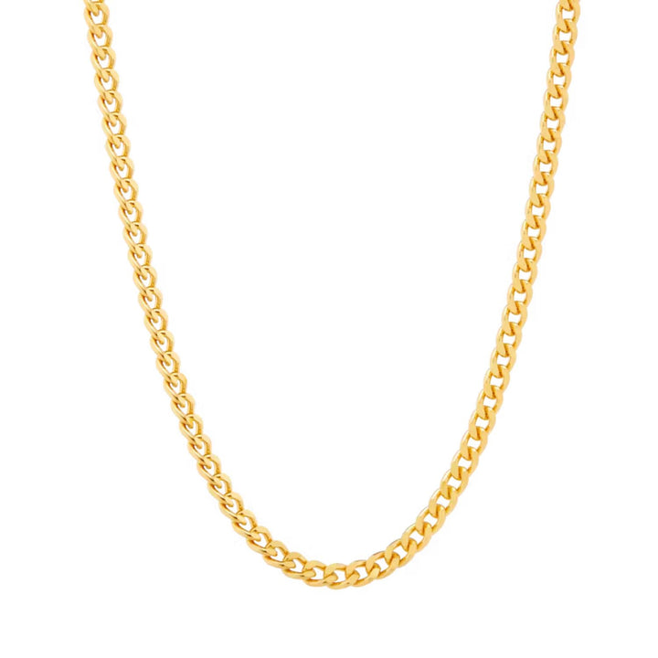 18ct Gold Vermeil Cuban Chain Necklace
