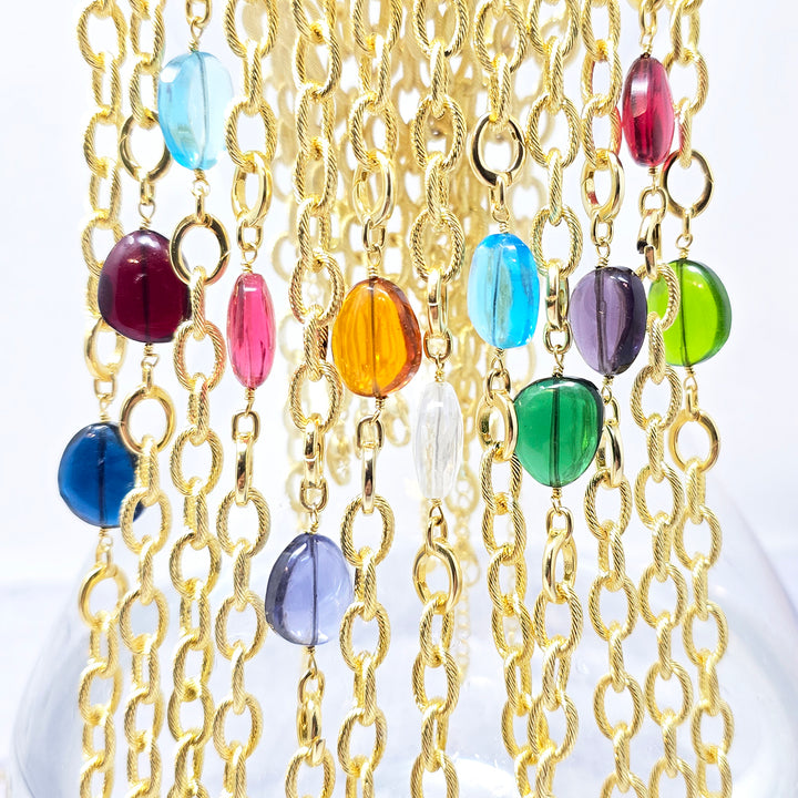 Aquamarine March Birthstone Statement Pendant Necklace