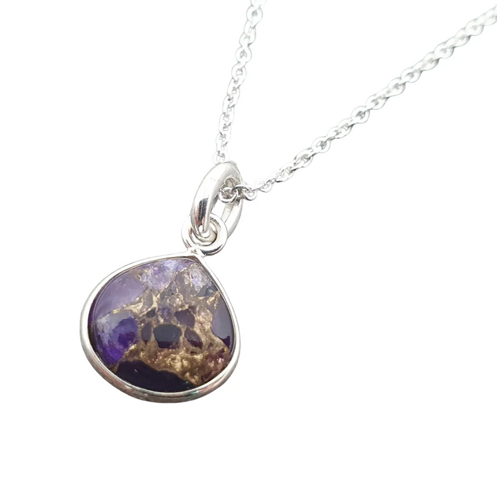 925 Sterling Silver Amethyst February Birthstone Necklace