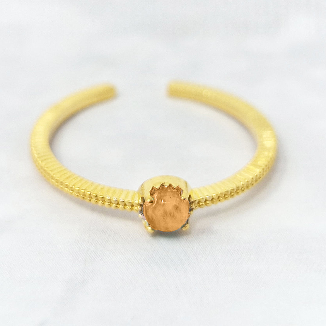 Citrine One Size Fits All November Birthstone Ring