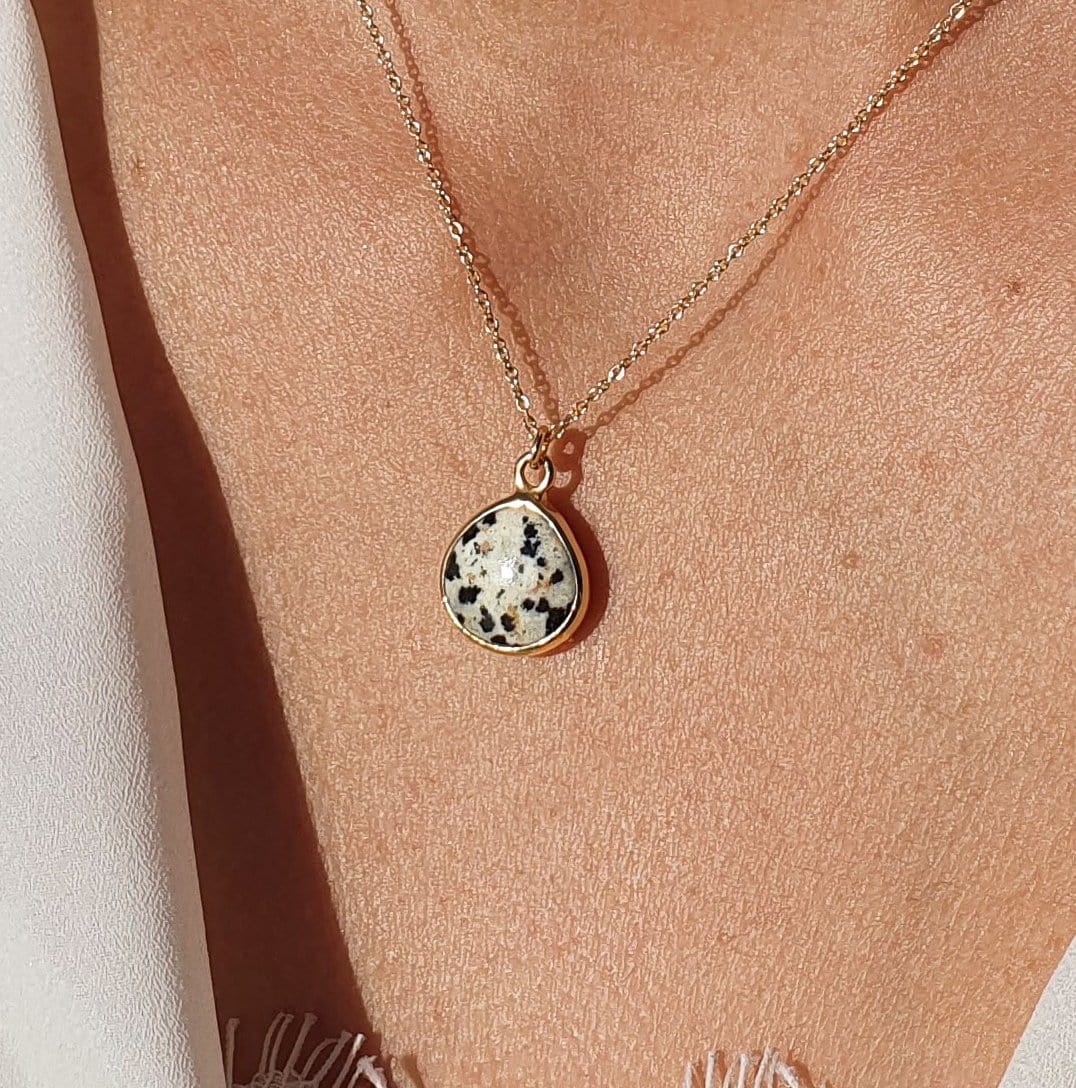 18ct Gold Vermeil Plated Dalmatian Necklace