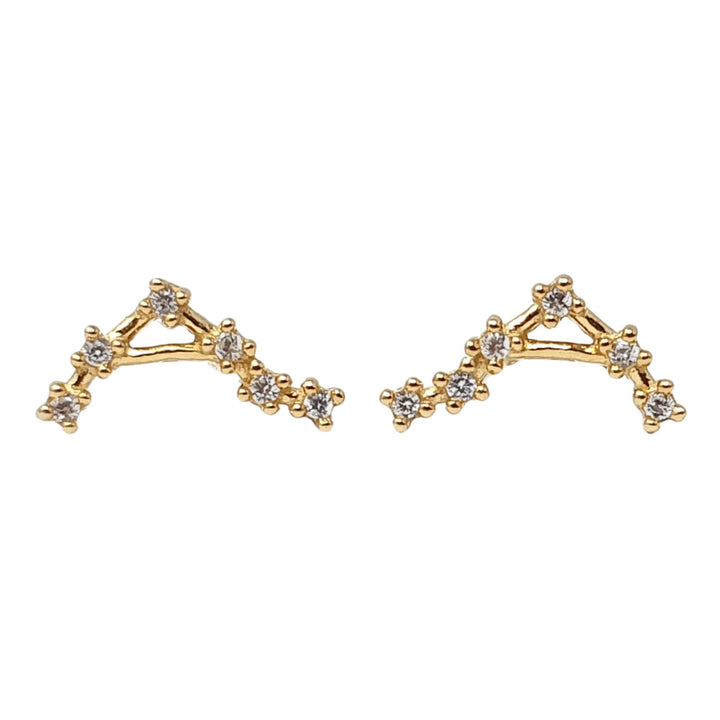 Libra Star Sign Constellation Astrology Tiny Earrings