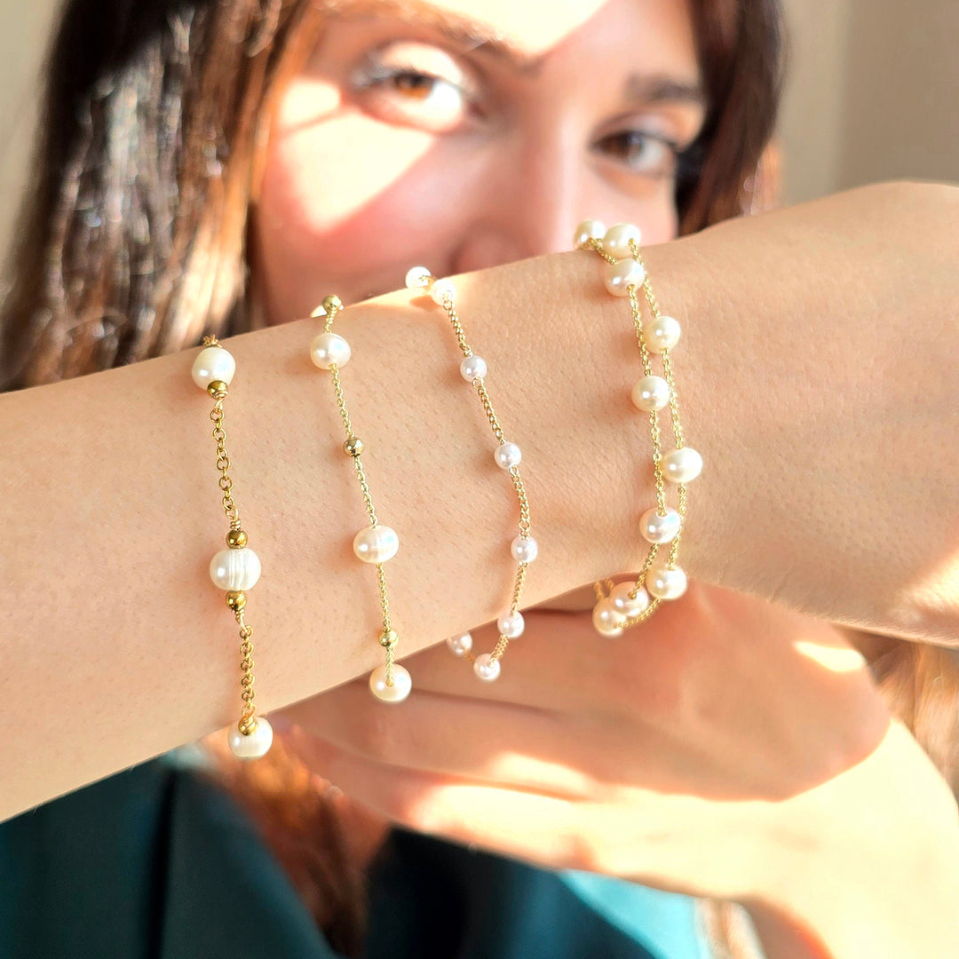 Natural Freshwater Pearl Bracelet Bridesmaid Gift
