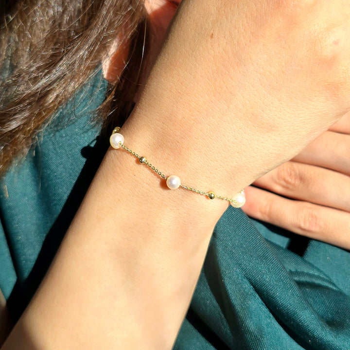 Natural Freshwater Pearl Bracelet Bridesmaid Gift