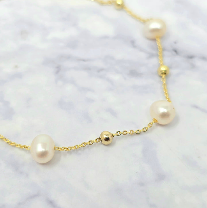 Natural Freshwater Pearl Bracelet Bridesmaid Gift