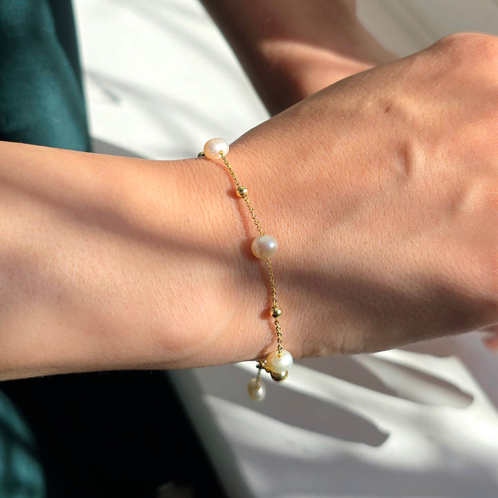 Natural Freshwater Pearl Bracelet Bridesmaid Gift