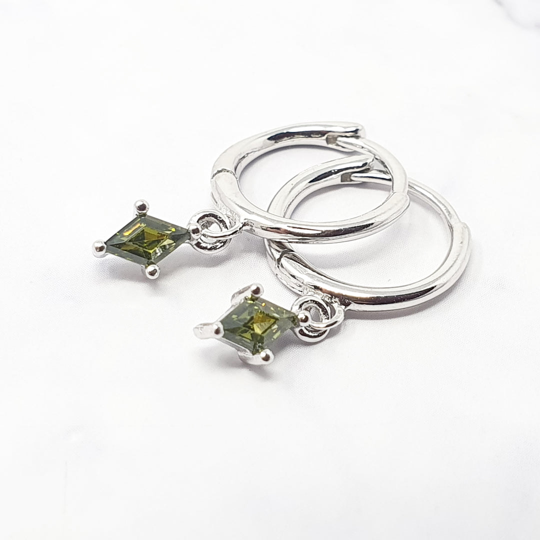 August Birthstone Peridot Earrings Gift Set For Her