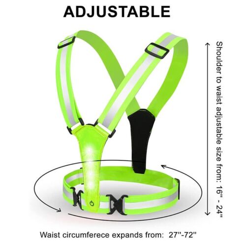Reflective Vest Adjustable With 2 Reflective Armbands High Visibility For Running or Walking Dog
