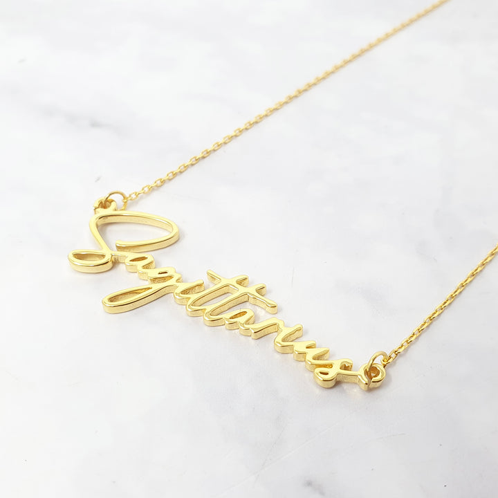 Sagitarrius Gold Plated Zodiac Star Sign Charm Necklace