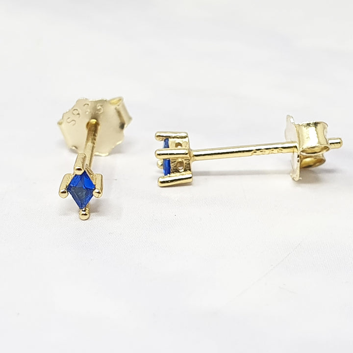 Tiny Sapphire Stud September Birthstone Earrings