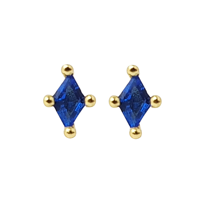 Tiny Sapphire Stud September Birthstone Earrings