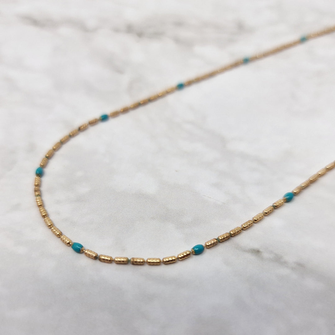 Felicia Turquoise Beaded Necklace