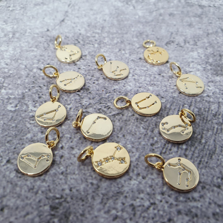 18k Gold Astra Constellation Pendant Charms