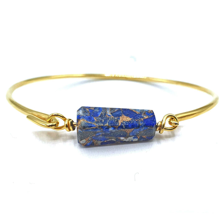 Copper Lapis Lazuli Gold Vermeil Bracelet September Birthstone Bracelet