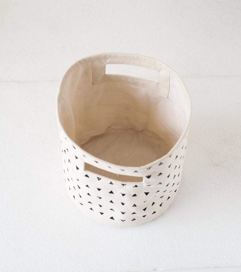 Neha - Small Triangle Print Storage Basket