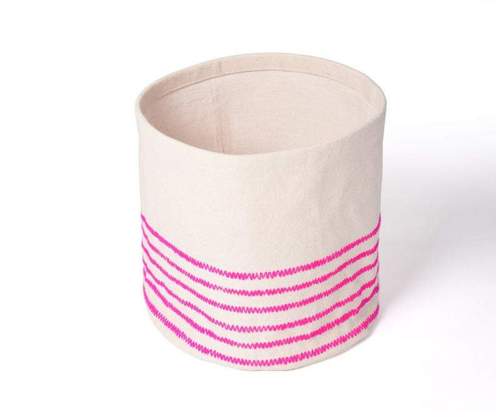 Small Bright Pink Acrylic Laundry Storage Basket