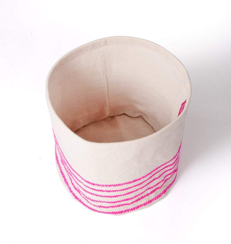 Chetana - Small Bright Pink Storage Basket