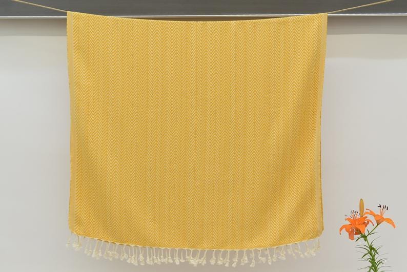 Azra Hammam Towel Mustard Yellow