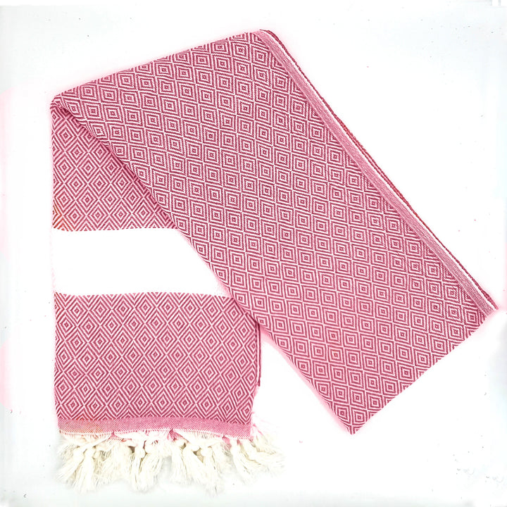 Destan Hammam Towel, Coral Pink