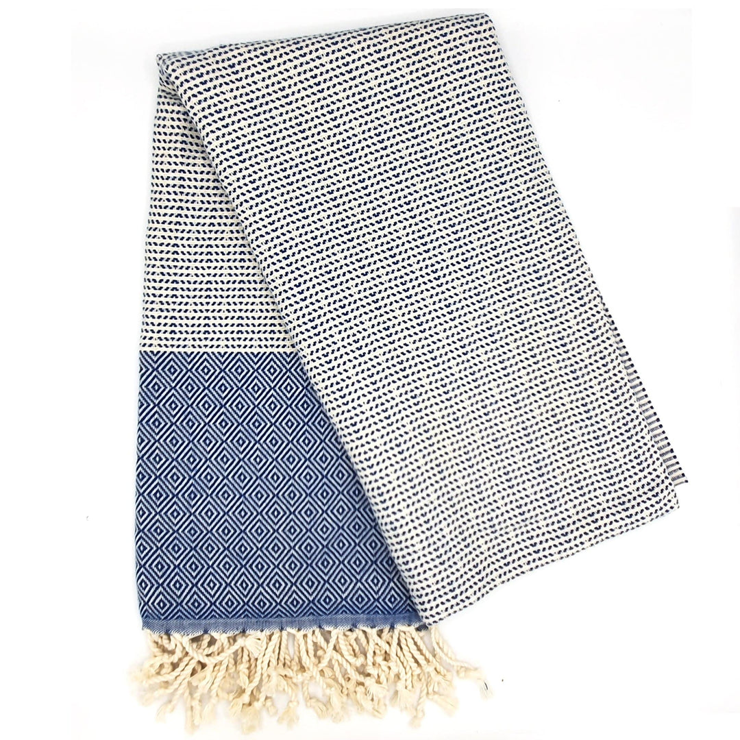 Riza Hammam Towel, Sax Blue